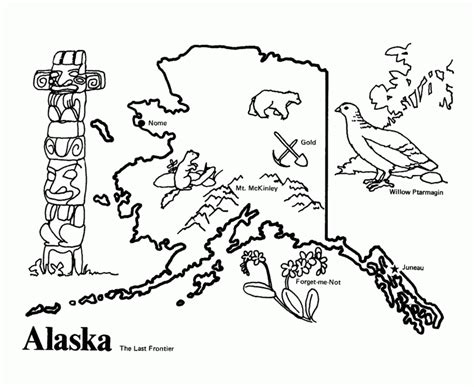 The kids can have fun with crayons and learn more about alaska the last frontier at home or school. Alaska State Flag Coloring Page - Get Coloring Pages