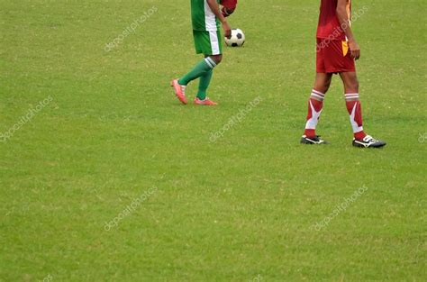 Boys Playing Soccer — Stock Photo © Sbhaumik 124677032