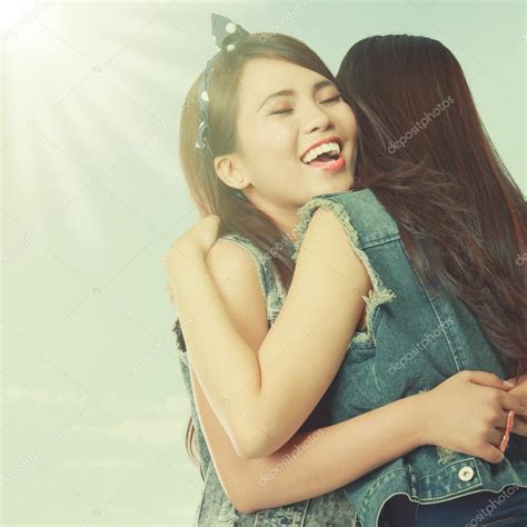 Two Women Hugging Stock Photo By ©odua 59444747