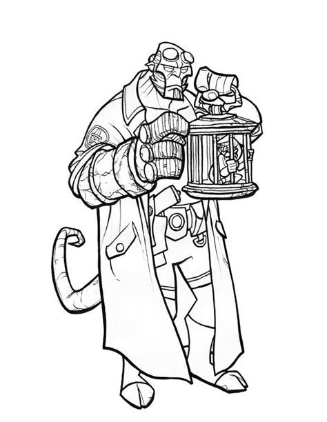 Hellboy Pages Coloring Pages