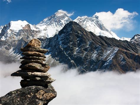 View From Top Of Mount Everest Wallpaper