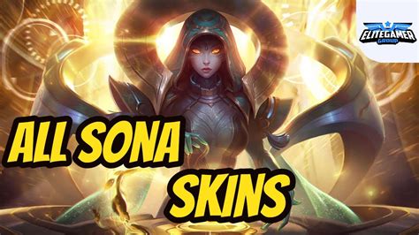 all sona skins spotlight league of legends skin review youtube