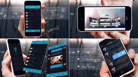 Mobile app promo is a versatile after effects template with a dynamically animated smartphone that creatively displays your media. VIDEOHIVE ELEGANT PHONE APP PROMO - Free After Effects ...