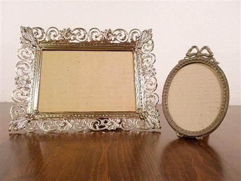 Hollywood Regency Petite Picture Frame Gold Bow Antique Gold Etsy