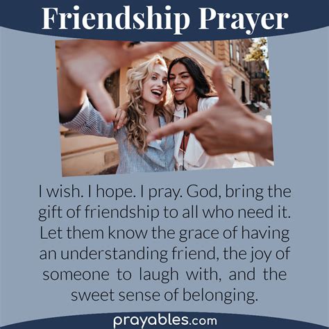 Prayer For Friendship Prayables