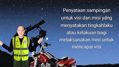 Pengertian visi dan misi adalah suatu konsep perencanaan yang disertai dengan tindakan sesuai dengan perencanaan yang telah dibuat untuk mencapai tujuan yang telah ditetapkan dalam waktu tertentu. Kembara Kehidupan - Visi, Misi dan Strategi - YouTube