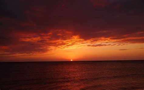 Orange Sky Sunset Sea 4k Hd Nature 4k Wallpapers Images Backgrounds