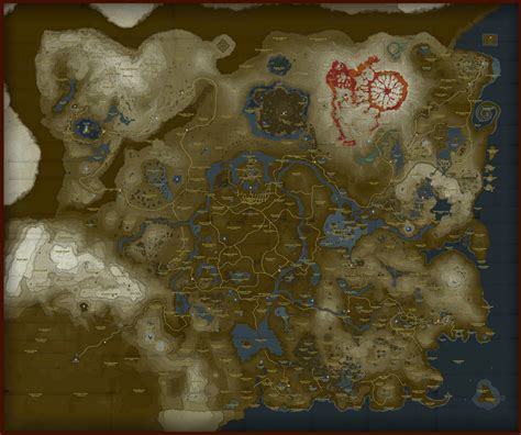 Zelda Breath Of Wild Printable Map Images And Photos Finder