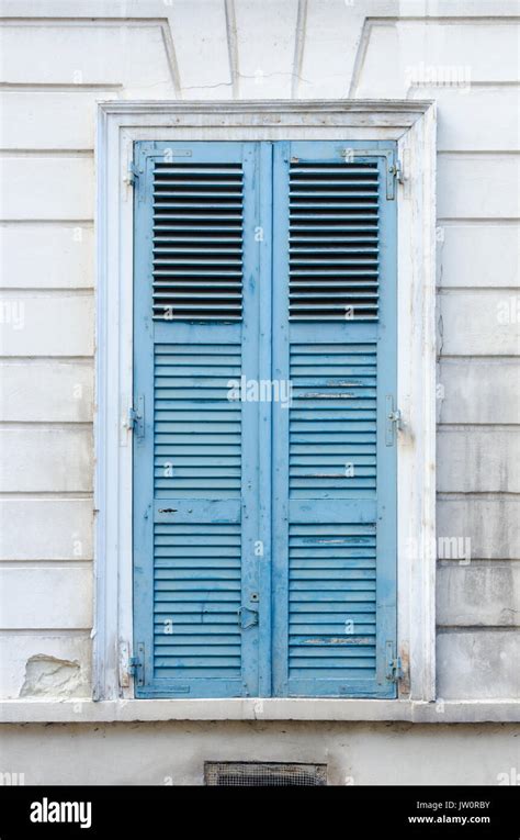 French Blue Shutters Hi Res Stock Photography And Images Alamy