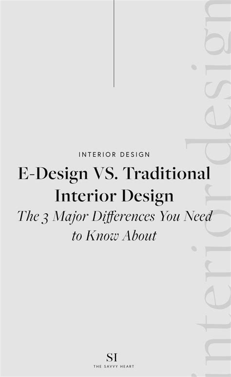 E Design Vs Traditional Interior Design The 3 Major Differences You