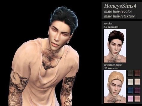 The Sims Resource Wings Os0826 Hair Retextured By Honeyssims4 • Sims 4