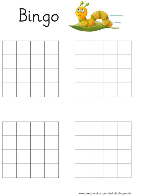 Bingo vorlage zum ausdrucken erstaunlich bingo zum kleinen einmaleins. Lernstübchen: eine Bingovorlage ohne Zahlen