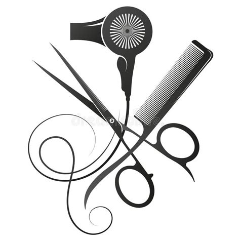 Scissors And Comb Clipart