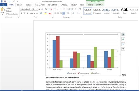 How To Create Charts In Word 2013 Tutorials Tree