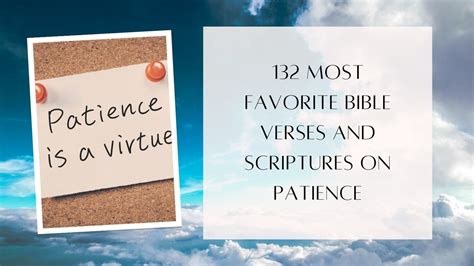 132 Inspiring Scriptures And Bible Verses On Patience Bible Verse Of