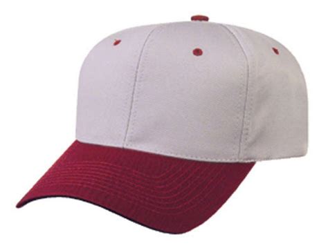 Blank Two Tone Cotton Twill Baseball 6 Panel Snapback Hats Caps
