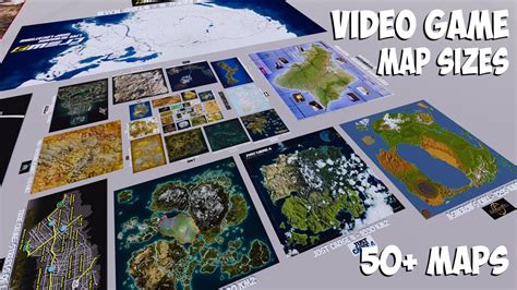 Video Game Maps Size Comparison Youtube