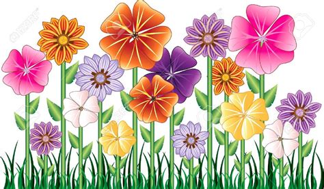 Flowers Cartoon Stock Vector Illustration And Royalty Free Flowers