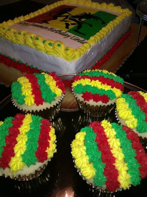 Jamaica Reggae Cake And Cupcakes 75th Birthday Parties 50th Birthday