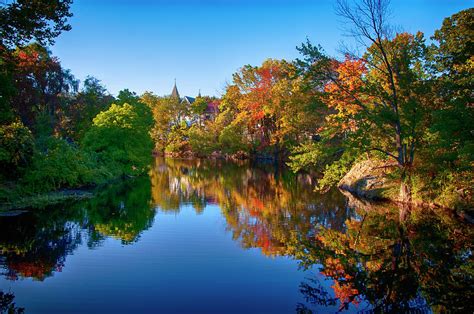 Fall Foliage River Reflections Photograph By Joann Vitali