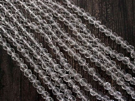 10mm Clear Glass Beads 32 Beads Per 12 Strand 10mm Etsy