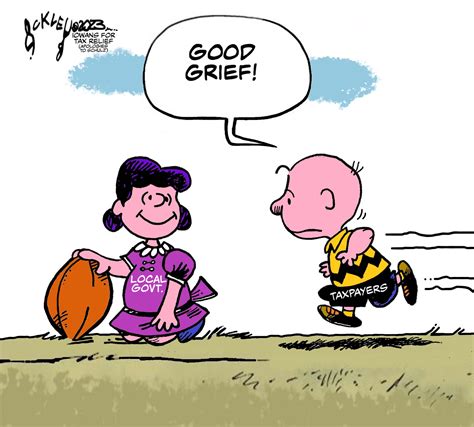 Kick The Football Charlie Brown Iowans For Tax Relief