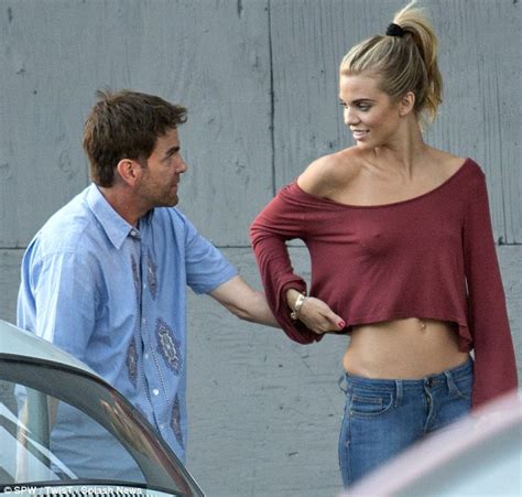 AnnaLynne McCord Wears Top That Fails To Cover Her Shoulders And Tummy