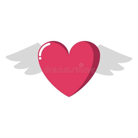 Heart With Wings Stock Vector Illustration Of Card 136869065
