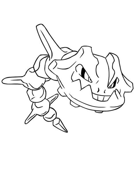Pokemon Steelix Coloring Pages Free Printable