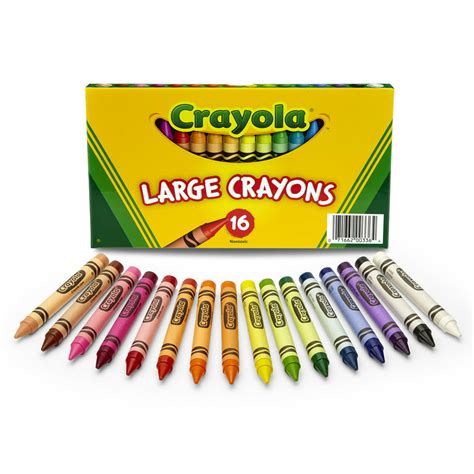 Crayola Crayons Large Size 16 Colors Per Box Set Of 6 Boxes