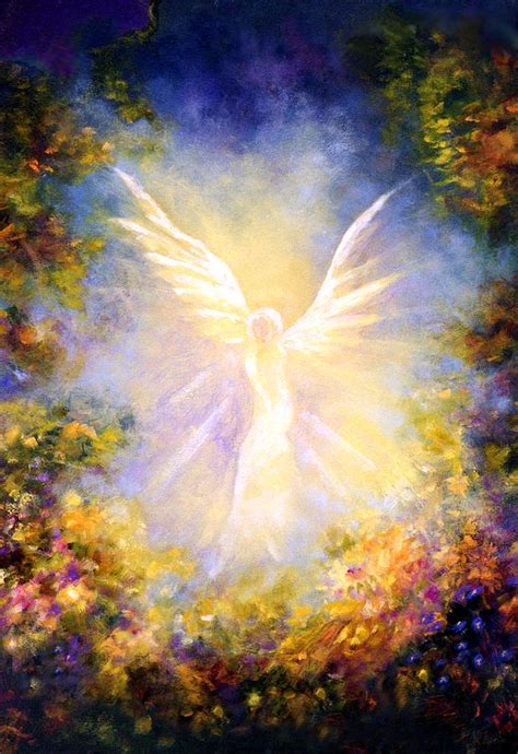 Angel Descending Painting By Marina Petro
