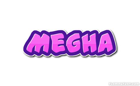 Megha Лого Бесплатный инструмент для дизайна имени от Flaming Text