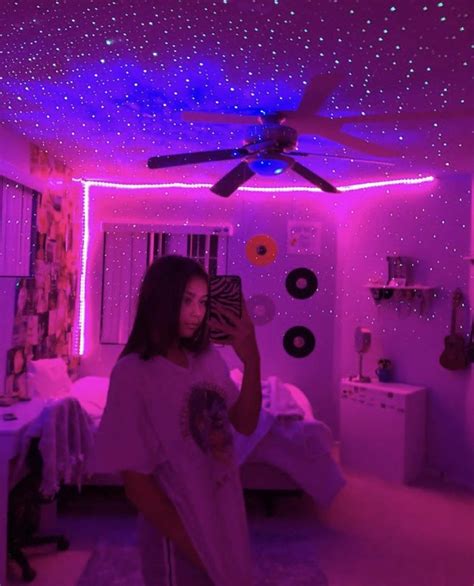 Aesthetic Room Ideas For Small Rooms Led Lights Pic Floppy