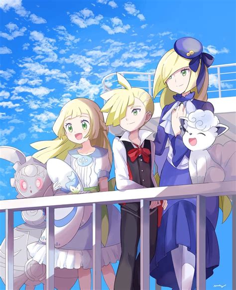 Lillie Lusamine Gladion Alolan Vulpix Magearna And 1 More Pokemon And 2 More Drawn By Mei
