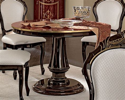 Classic Style Round Dining Table Made In Italy 33d495