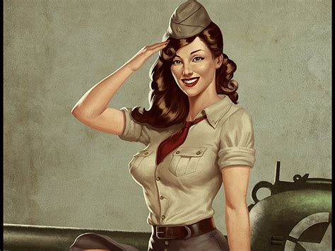 Artistic Art Artwork Women Woman Girl Girls F Military Wallpaper