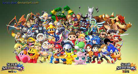 Super Smash Bros 4 Dream Roster Wallpaper By Lucas Zero On Deviantart