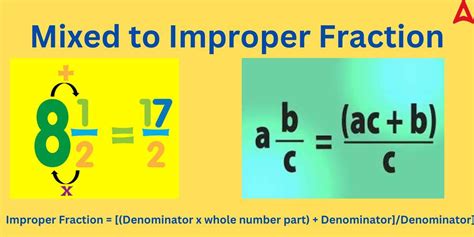 Mixed Fraction Definition Formula Examples