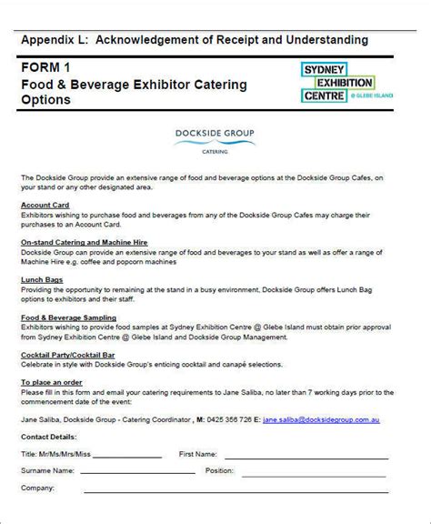 Catering Receipt 6 Examples Format Pdf Examples Rezfo