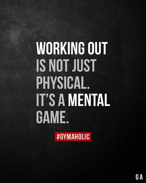 Gymaholic On Instagram “it S A Mental Game ” Fitness Motivation Body Fitness Motivation