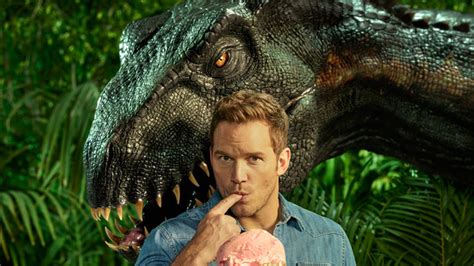 Chris Pratt With Indoraptor In Jurassic World Fallen Kingdom Entertainment Weekly Wallpaperhd