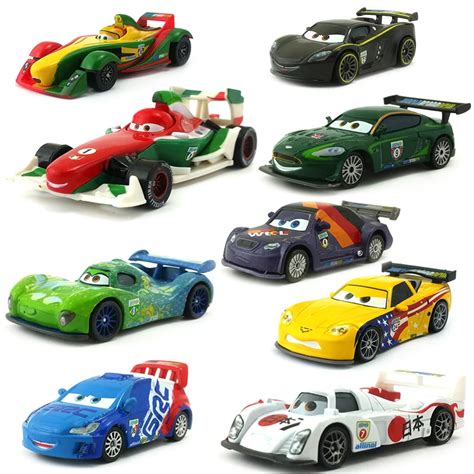 Disney Pixar Cars Racer Francesco Bernoulli Carla Veloso Shu Todoroki Metal Diecast Toy Car In