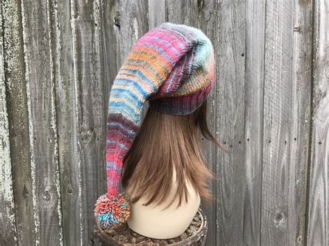 Knit Hat Pattern Stocking Cap Knitting Pattern Womens Hat Etsy