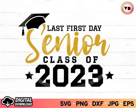 The Last First Day Senior Class Of 2020 Svg File Is Shown In Gold And Black