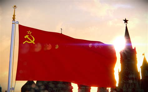 Flag Of The Soviet Union Hd Wallpaper Background Image