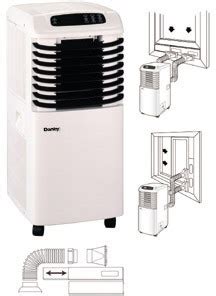Unit automatically restarts after a power failure. Danby DPAC80201 8,000 BTU 3-in-1 Home Comfort Portable Air ...