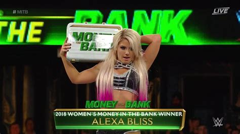 Alexa Bliss Wins Money In The Bank Ladder Match Wwe Money In The Bank