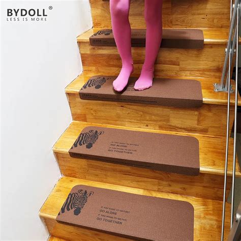 Bydoll Stair Mat Step Pad Keep Warm Floor Mat Easy Clean Stairs Door