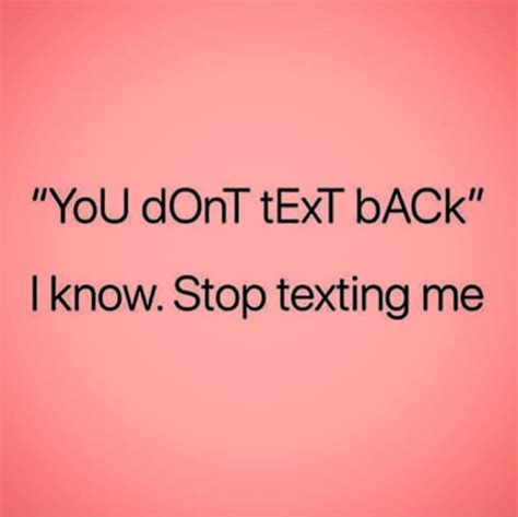 Stop Texting Me