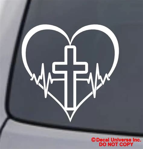Faith Hope Love Vinyl Decal Sticker Car Window Wall Bumper Symbol Heart
